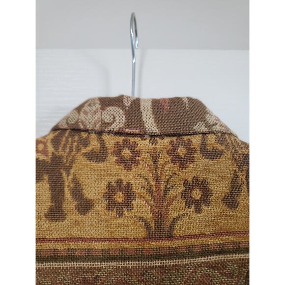 Vintage Giancarlo Ferrari Tapestry Zip Up Lined Elephant Jacket Women's Size 10 - Picture 9 of 12